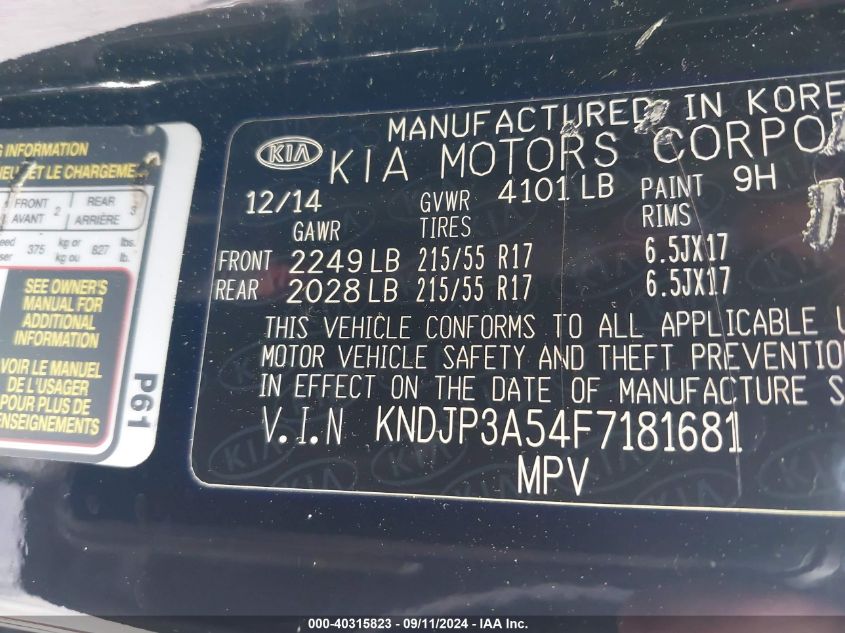 KNDJP3A54F7181681 2015 Kia Soul +