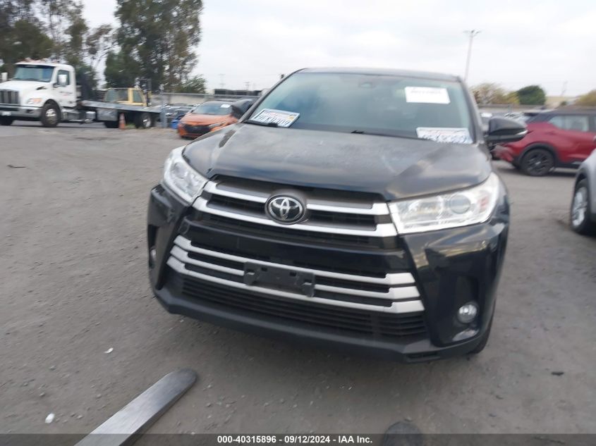 2019 Toyota Highlander Le Plus VIN: 5TDZZRFH4KS324809 Lot: 40315896