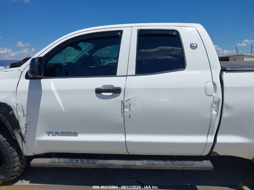 2018 Toyota Tundra Double Cab Sr/Double Cab Sr5 VIN: 5TFRM5F17JX129144 Lot: 40315994