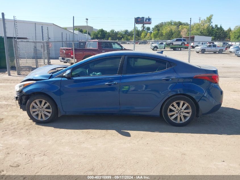 2016 Hyundai Elantra Se VIN: KMHDH4AE2GU606586 Lot: 40315999