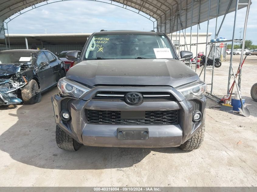 2022 Toyota 4Runner Sr5 Premium VIN: JTENU5JR6N6076617 Lot: 40316004