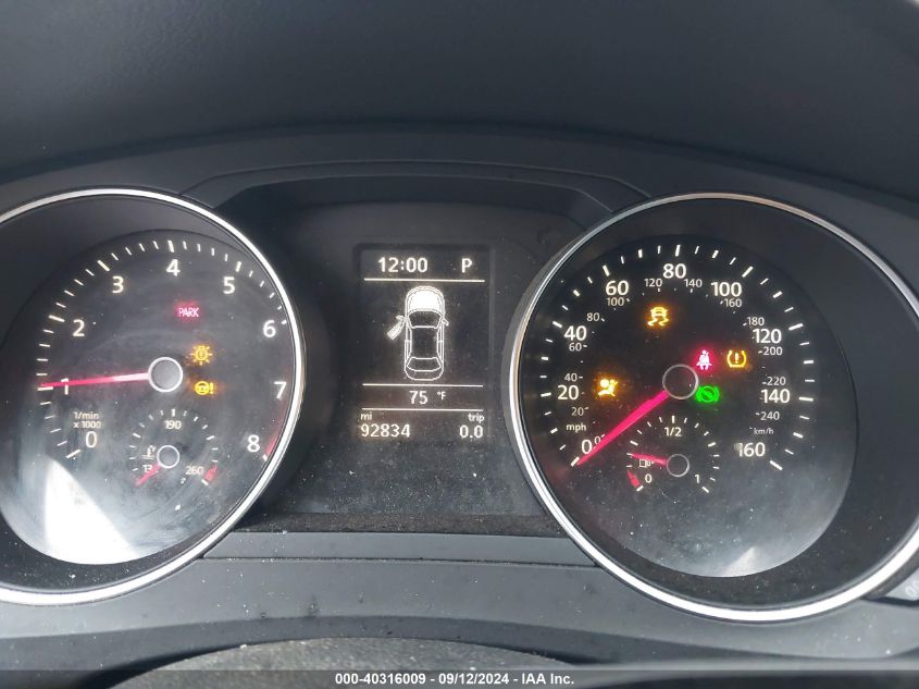 2017 Volkswagen Jetta 1.4T Se VIN: 3VWDB7AJ0HM400724 Lot: 40316009