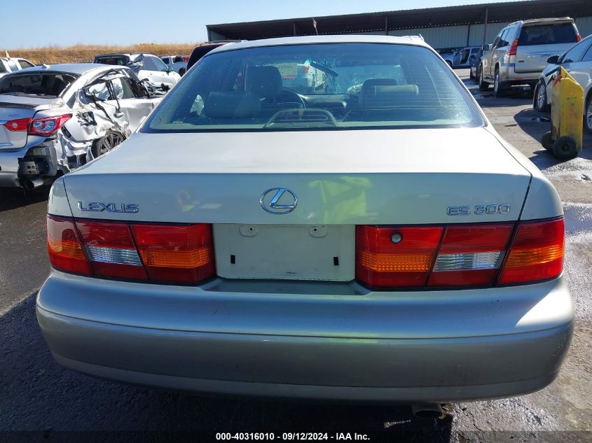 1999 Lexus Es 300 300 VIN: JT8BF28G1X0186404 Lot: 40316010