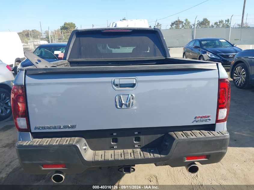 2023 Honda Ridgeline Sport VIN: 5FPYK3F14PB052023 Lot: 40316126