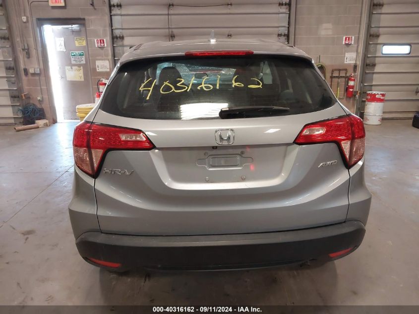 2018 Honda Hr-V Lx VIN: 3CZRU6H3XJG705795 Lot: 40316162