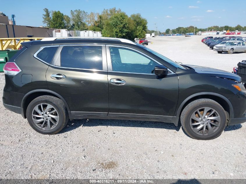 2015 Nissan Rogue Sl VIN: 5N1AT2MV7FC913421 Lot: 40316211