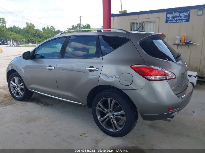 2011 Nissan Murano Le VIN: JN8AZ1MW8BW169427 Lot: 40316248