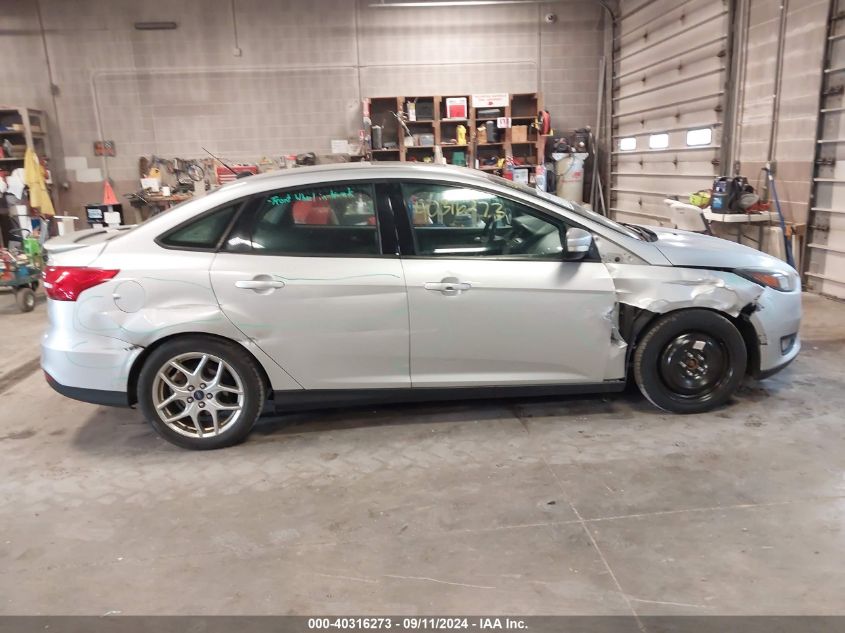 2015 Ford Focus Se VIN: 1FADP3F28FL320073 Lot: 40316273