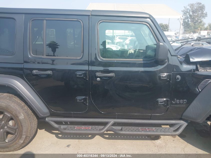 2022 Jeep Wrangler Unlimited Sport S 4X4 VIN: 1C4HJXDG9NW160124 Lot: 40316344