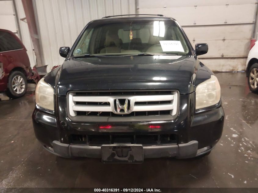 2006 Honda Pilot Ex-L VIN: 2HKYF18676H549982 Lot: 40316391