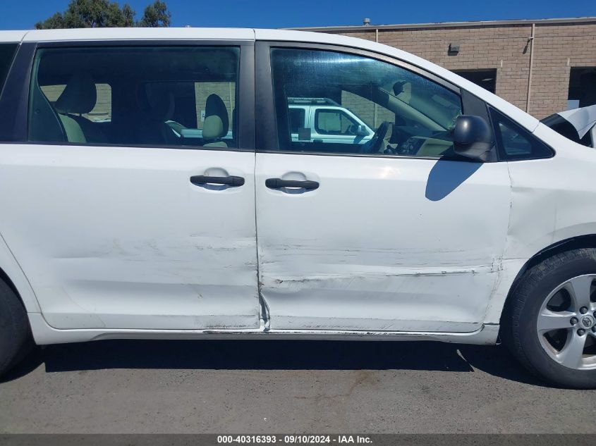 2011 Toyota Sienna Base V6 VIN: 5TDZK3DCXBS168753 Lot: 40316393