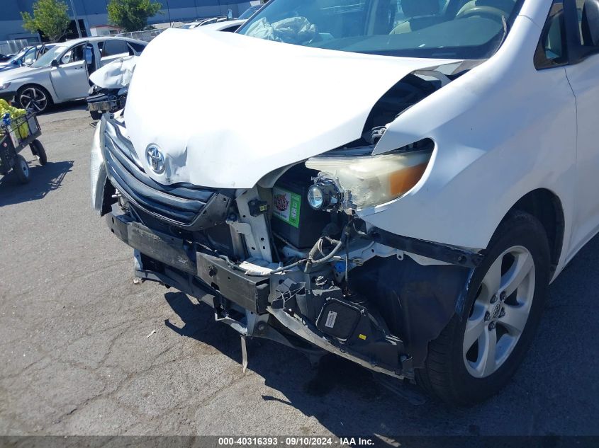 2011 Toyota Sienna Base V6 VIN: 5TDZK3DCXBS168753 Lot: 40316393