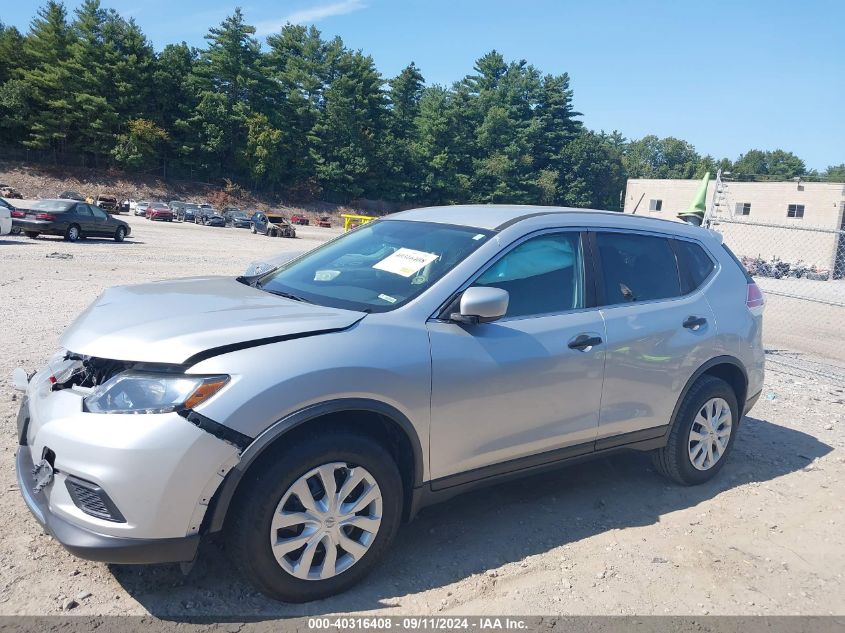 2016 Nissan Rogue S VIN: JN8AT2MV6GW137677 Lot: 40316408