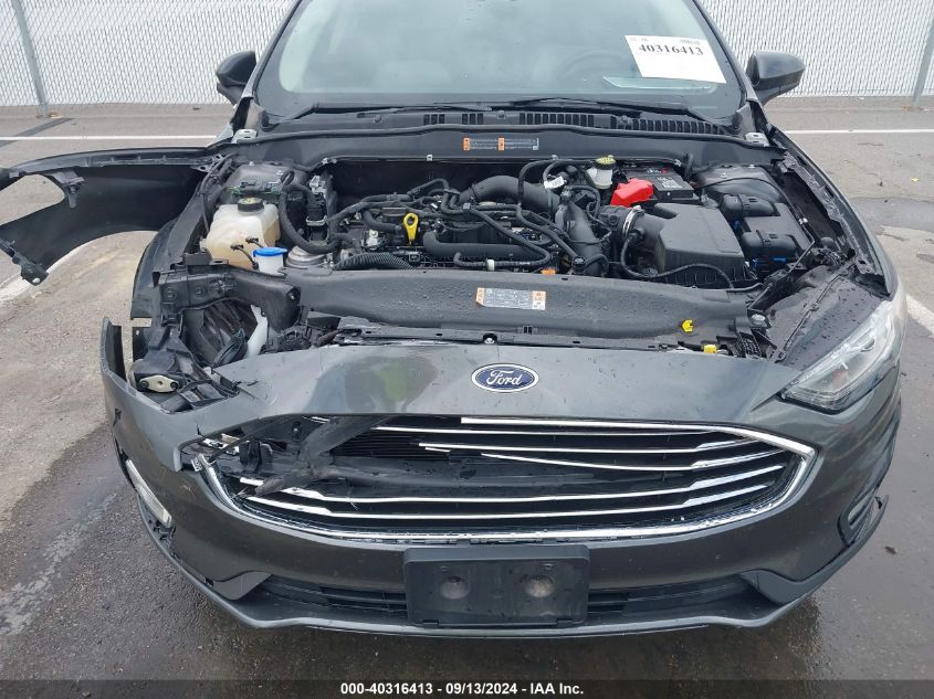 2019 Ford Fusion Se VIN: 3FA6P0HD3KR231612 Lot: 40316413