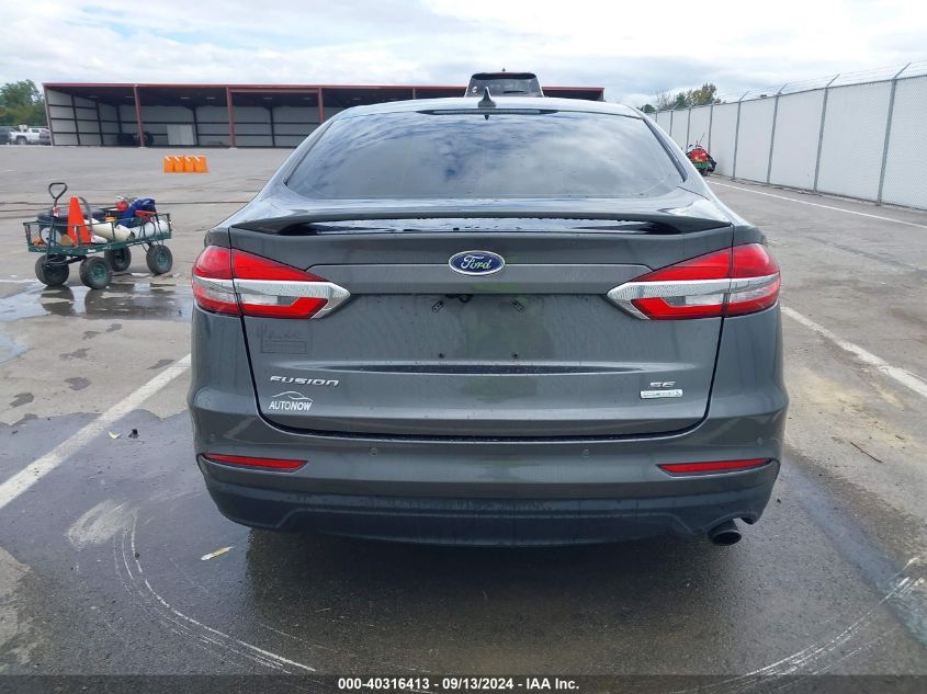 2019 Ford Fusion Se VIN: 3FA6P0HD3KR231612 Lot: 40316413