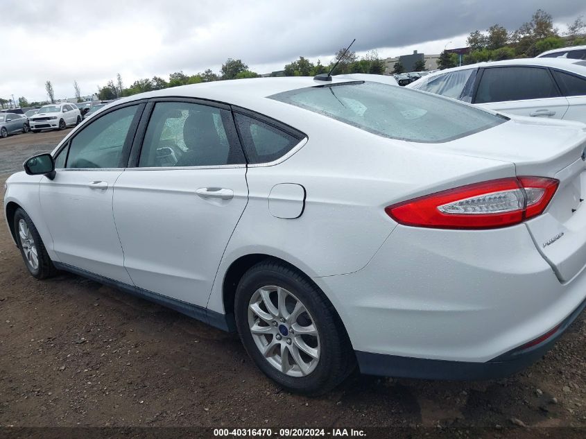 2016 FORD FUSION S - 3FA6P0G75GR250164