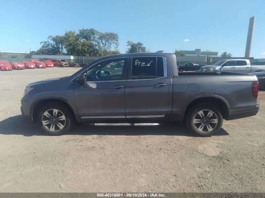 2017 Honda Ridgeline Rtl VIN: 5FPYK3F5XHB007673 Lot: 40316501