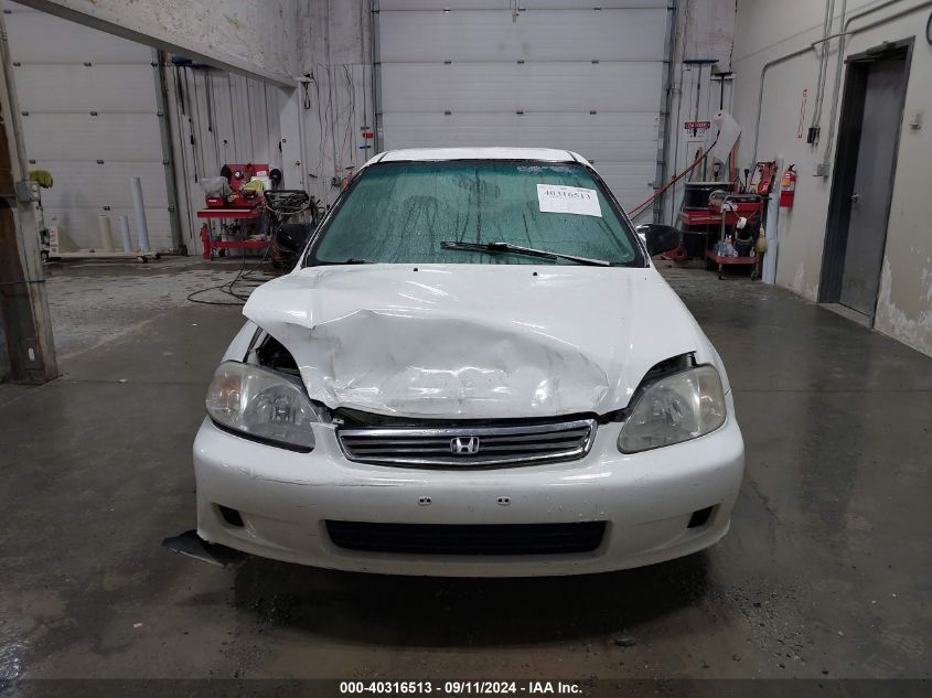 1999 Honda Civic Lx VIN: 1HGEJ6676XL056075 Lot: 40316513