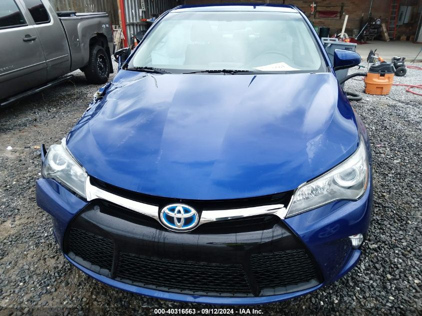 2015 Toyota Camry Hybrid Se VIN: 4T1BD1FK8FU147644 Lot: 40316563