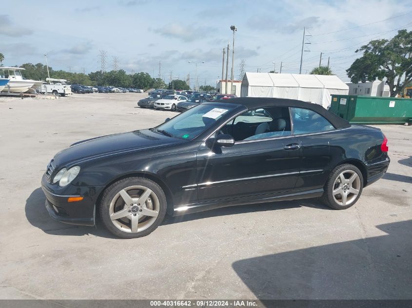 2005 Mercedes-Benz Clk 500 VIN: WDBTK75J25F159896 Lot: 40316642