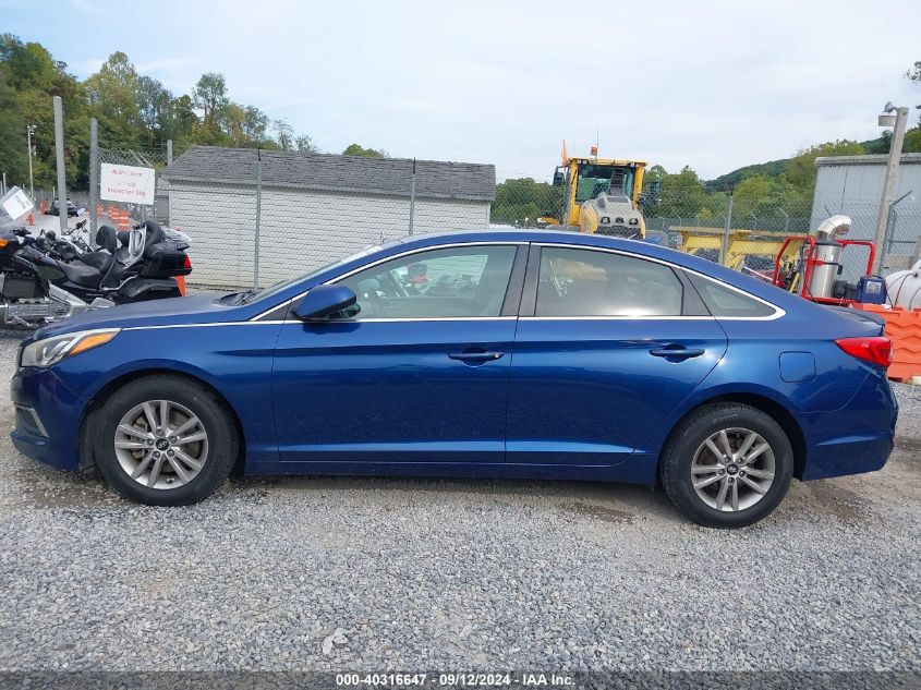 2016 Hyundai Sonata Se VIN: 5NPE24AF9GH435722 Lot: 40316647