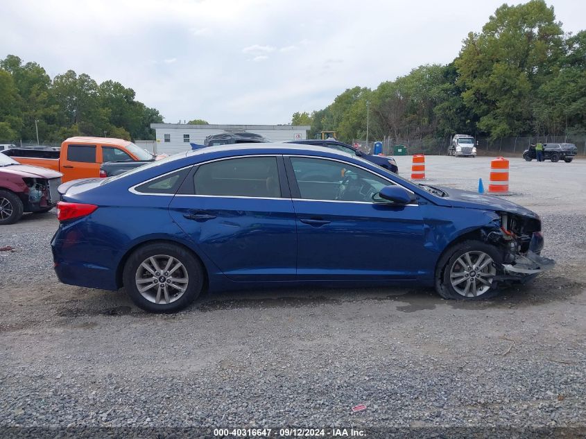 2016 Hyundai Sonata Se VIN: 5NPE24AF9GH435722 Lot: 40316647