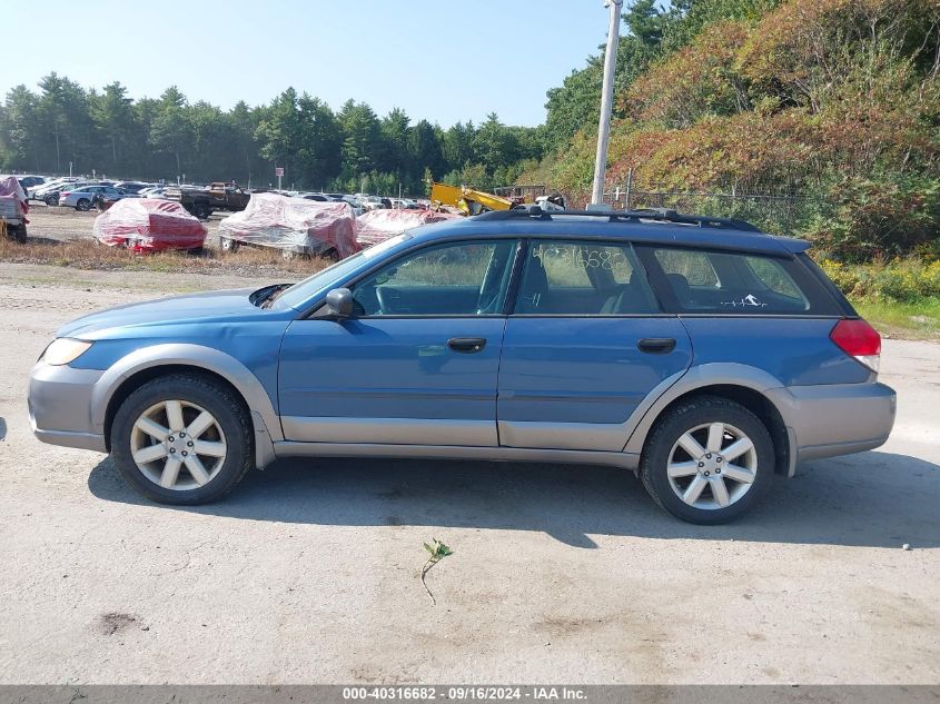 2008 Subaru Outback VIN: 4S4BP60C786339442 Lot: 40316682