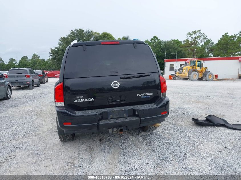 2012 Nissan Armada Platinum VIN: 5N1BA0ND6CN611364 Lot: 40316768