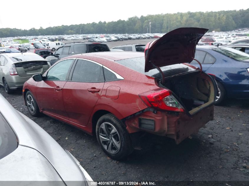 2020 Honda Civic Lx VIN: 2HGFC2F66LH585855 Lot: 40316787