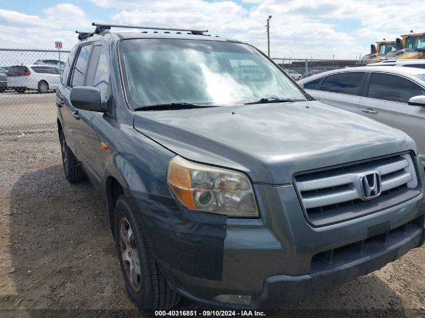 2007 Honda Pilot Ex-L VIN: 5FNYF28527B028469 Lot: 40316851