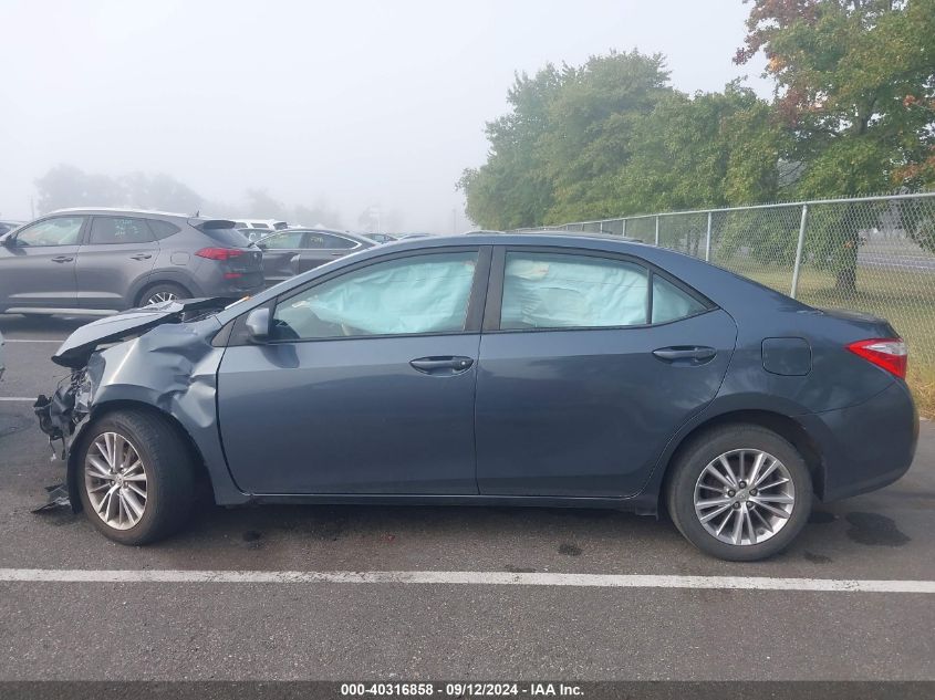 2015 Toyota Corolla L/Le/Le Pls/Prm/S/S Pls VIN: 2T1BURHE9FC275592 Lot: 40316858