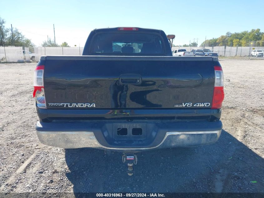 2006 Toyota Tundra Sr5 V8 VIN: 5TBDT44146S523118 Lot: 40316963