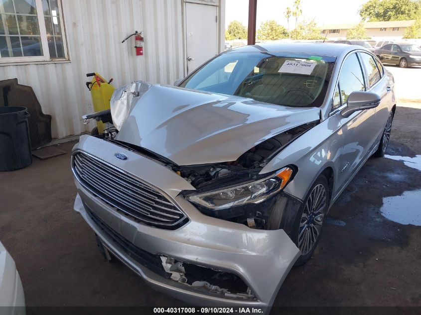 2018 Ford Fusion Hybrid Se Hybrid VIN: 3FA6P0LU6JR120039 Lot: 40317008