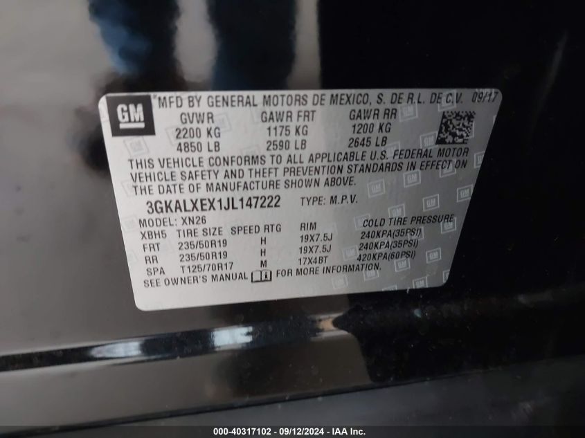 3GKALXEX1JL147222 2018 GMC Terrain Denali