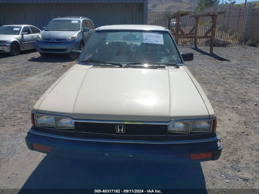 1983 Honda Accord VIN: JHMSZ5422DC183749 Lot: 40317162