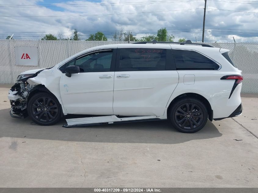 2024 Toyota Sienna Xse VIN: 5TDXRKEC0RS212460 Lot: 40317209