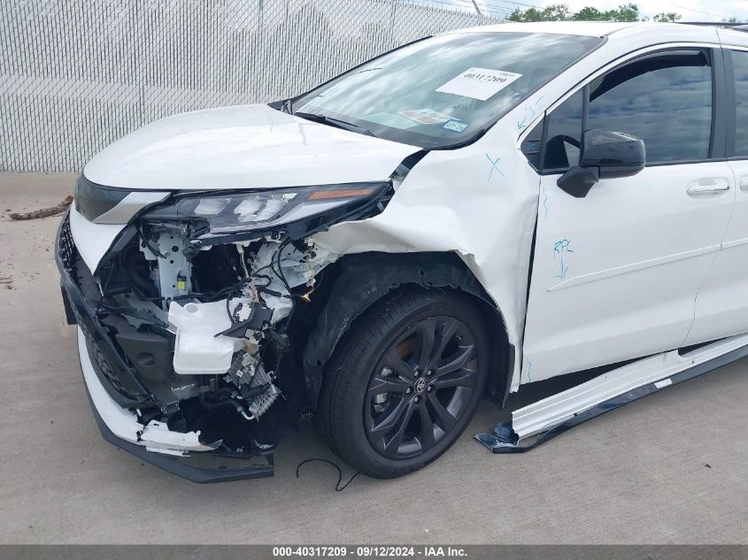 2024 Toyota Sienna Xse VIN: 5TDXRKEC0RS212460 Lot: 40317209