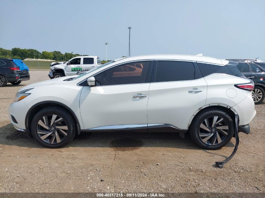 2017 Nissan Murano S/Sl/Sv/Platinum VIN: 5N1AZ2MH4HN103311 Lot: 40317215