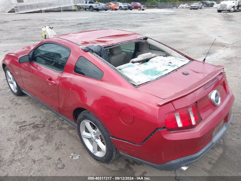 2010 Ford Mustang Gt VIN: 1ZVBP8CH9A5145852 Lot: 40317217