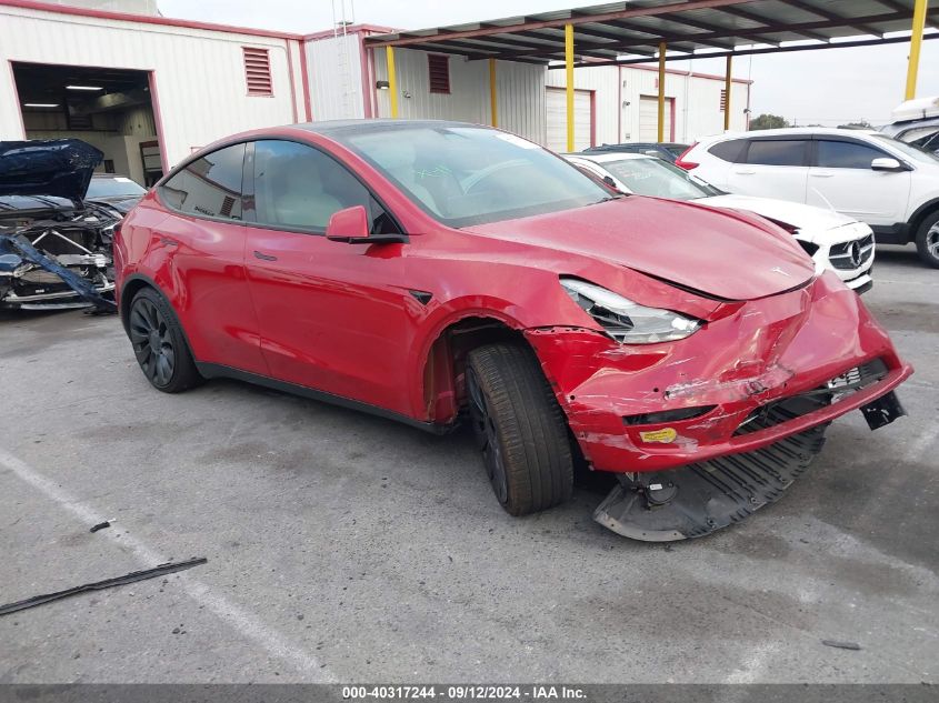 2022 Tesla Model Y Performance Dual Motor All-Wheel Drive VIN: 7SAYGDEF5NF487808 Lot: 40317244