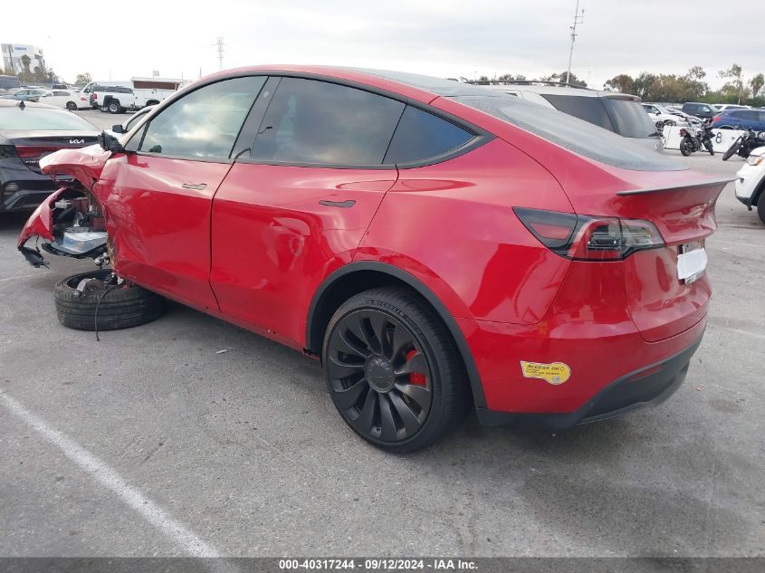 2022 Tesla Model Y Performance Dual Motor All-Wheel Drive VIN: 7SAYGDEF5NF487808 Lot: 40317244