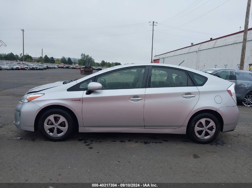 2013 Toyota Prius Two VIN: JTDKN3DU0D5642431 Lot: 40317304