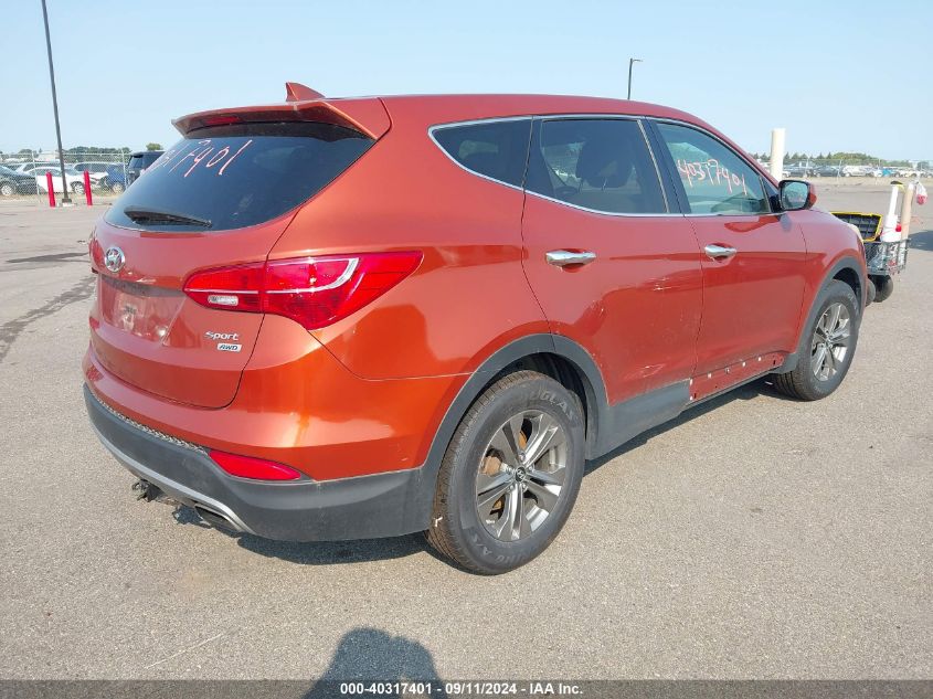 VIN 5XYZTDLB7EG168206 2014 HYUNDAI SANTA FE SPORT no.4