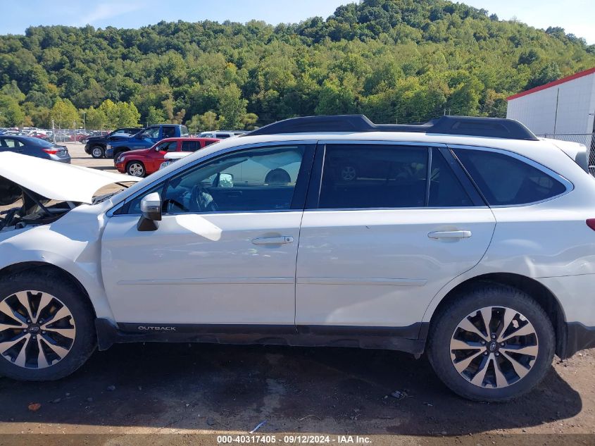 2016 Subaru Outback 2.5I Limited VIN: 4S4BSANC5G3299842 Lot: 40317405