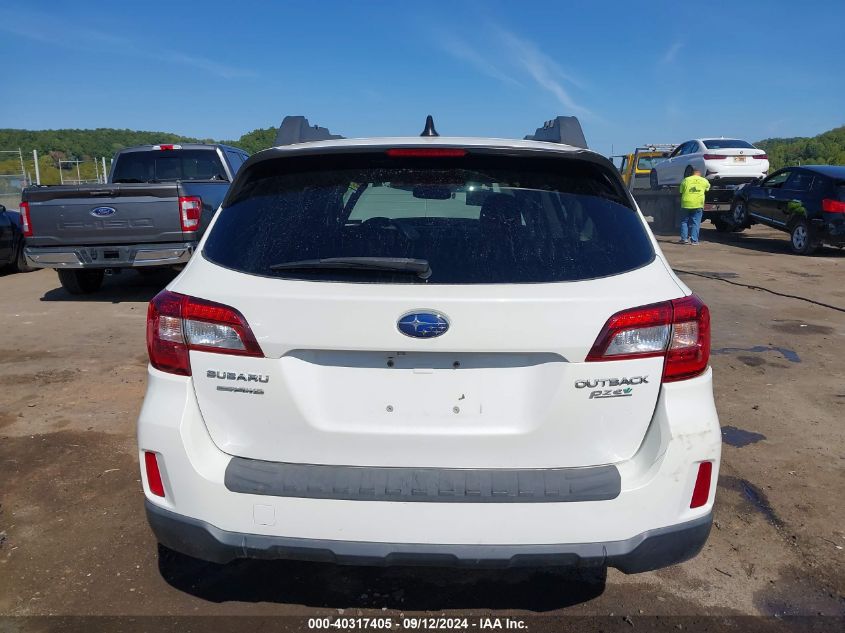 2016 Subaru Outback 2.5I Limited VIN: 4S4BSANC5G3299842 Lot: 40317405