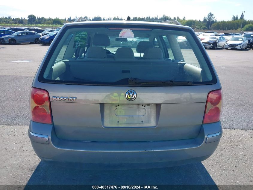 2004 Volkswagen Passat Gl VIN: WVWND63B64E135177 Lot: 40317476