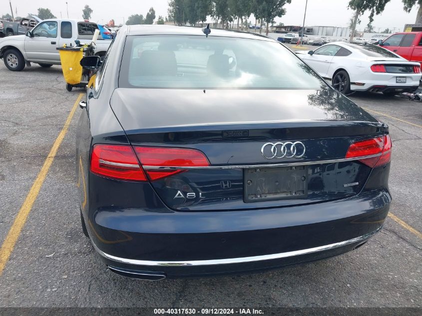 2016 Audi A8 L Quattro VIN: WAU34AFDXGN012362 Lot: 40317530