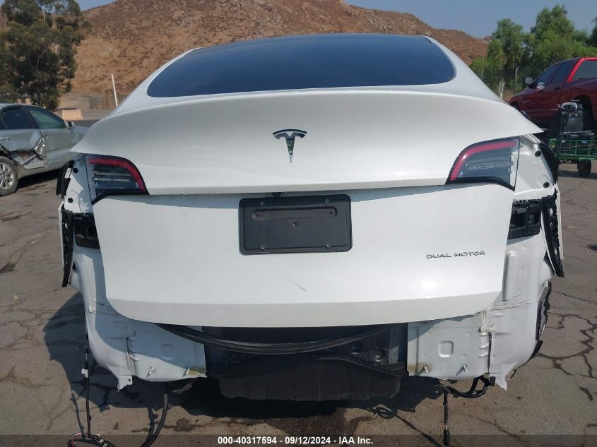 2021 Tesla Model Y Long Range Dual Motor All-Wheel Drive VIN: 5YJYGDEE4MF229346 Lot: 40317594