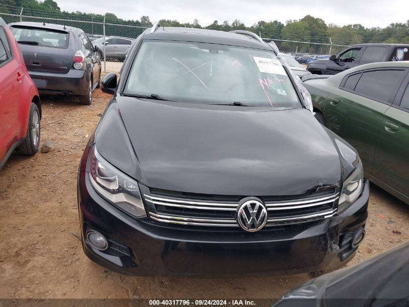 2016 Volkswagen Tiguan Sel VIN: WVGAV7AX5GW578558 Lot: 40317796