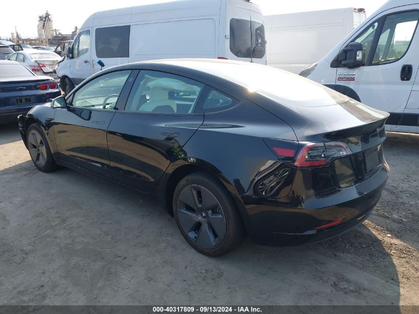 2023 TESLA MODEL 3 REAR-WHEEL DRIVE - 5YJ3E1EA2PF484707